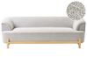 Sofa 3 Seater ALNOR Fabric Light Grey