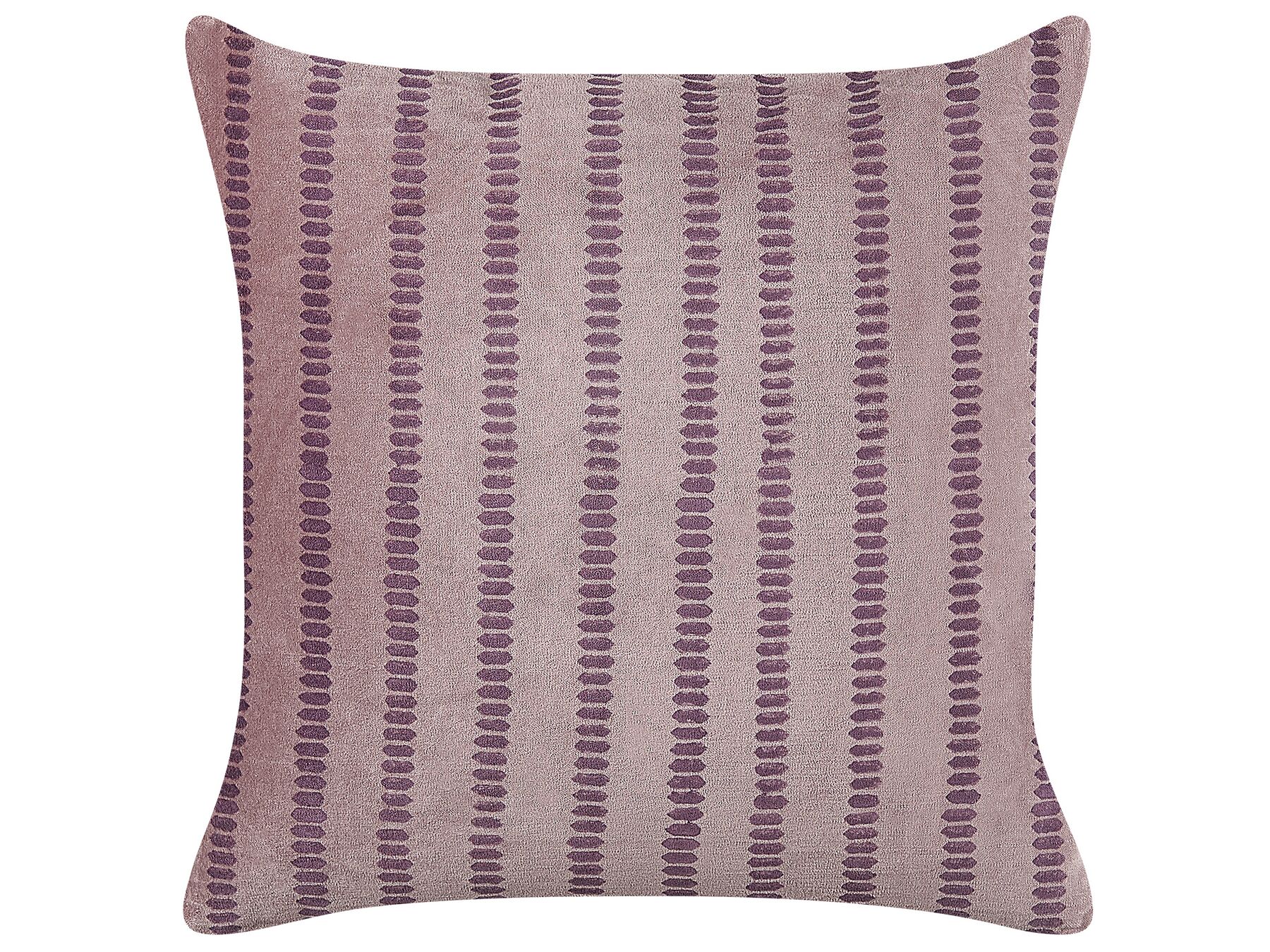 Velvet Cushion Striped 45 x 45 cm Pink AGAPANTHUS_838378