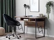 Table de bureau FORRES 120 cm 60 cm Marron/noir_1177373