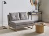Sofa Bed 2 Seater JERSLEV Fabric Grey