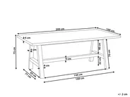 Stół ogrodowy TONNARE 200 cm 100 cm Beton Szary_930619