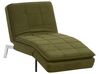 Chaise longue regolabile tessuto verde LOIRET_927413