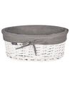 Set of 5 Willow Baskets White VAKARI_939889