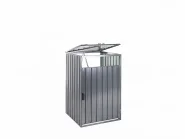 Abrigo para caixote do lixo 240 L PERINALDO Metal Cinzento grafite_1185033