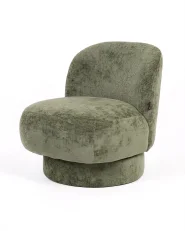 Sillón giratorio AYLO Chenilla Verde_1186336