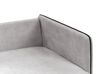 Right Hand Velvet Corner Sofa Light Grey ALTAN_878536