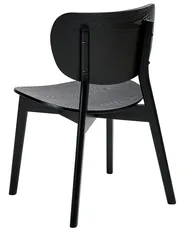 Set of 2 Dining Chairs OVERLY Wood Black Ash Wood_1031621
