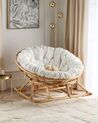 Rattan Rocking Chair Natural and Light Beige ORVIETO_878356