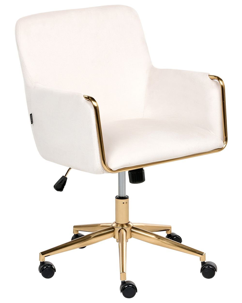 Desk Chair ALTONA Velvet Off-White