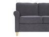 2-seters sofa fløyel grå RONNEBY_767086