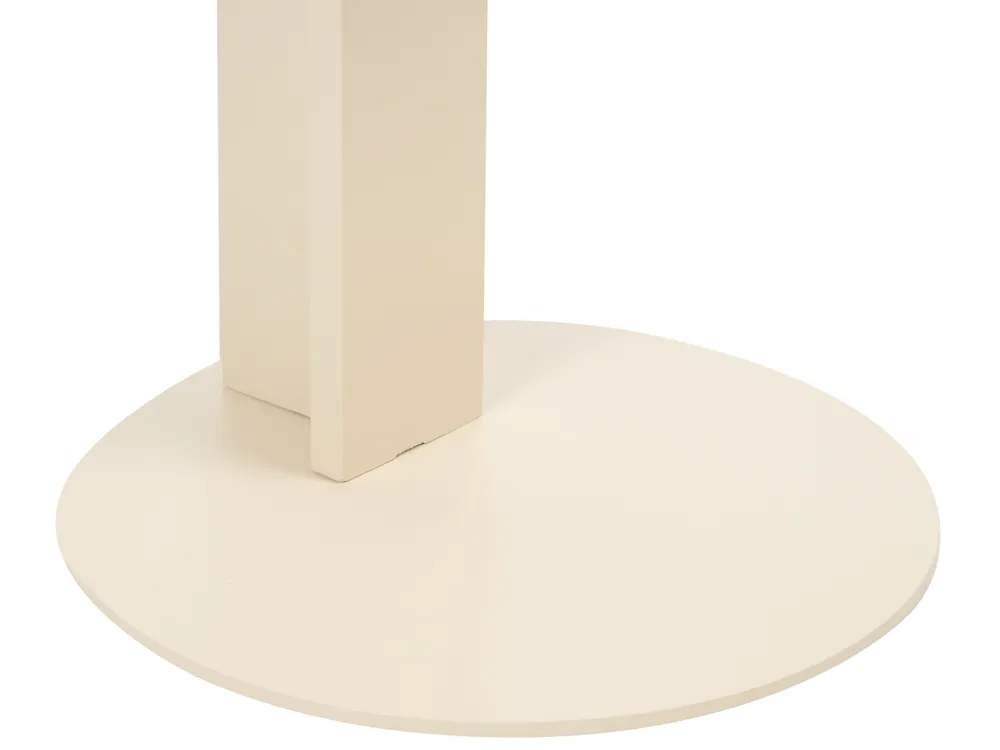 Garden Side Table VANZAGO 40 cm 40 cm Metal Beige_1094912