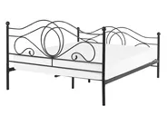Bed Metal LYRA 140 x 200 cm (EU Double) Black_817957