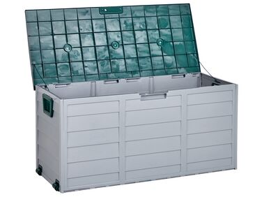 Kussenbox kunststof grijs/groen 112 x 50 cm LOCARNO