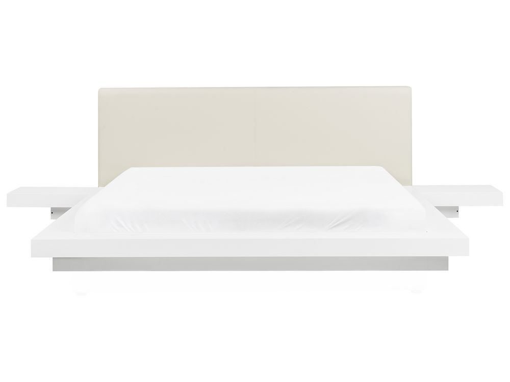 White leather headboard king 2025