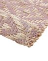 Bavlnený koberec 80 x 150 cm béžová/ružová GERZE_853493