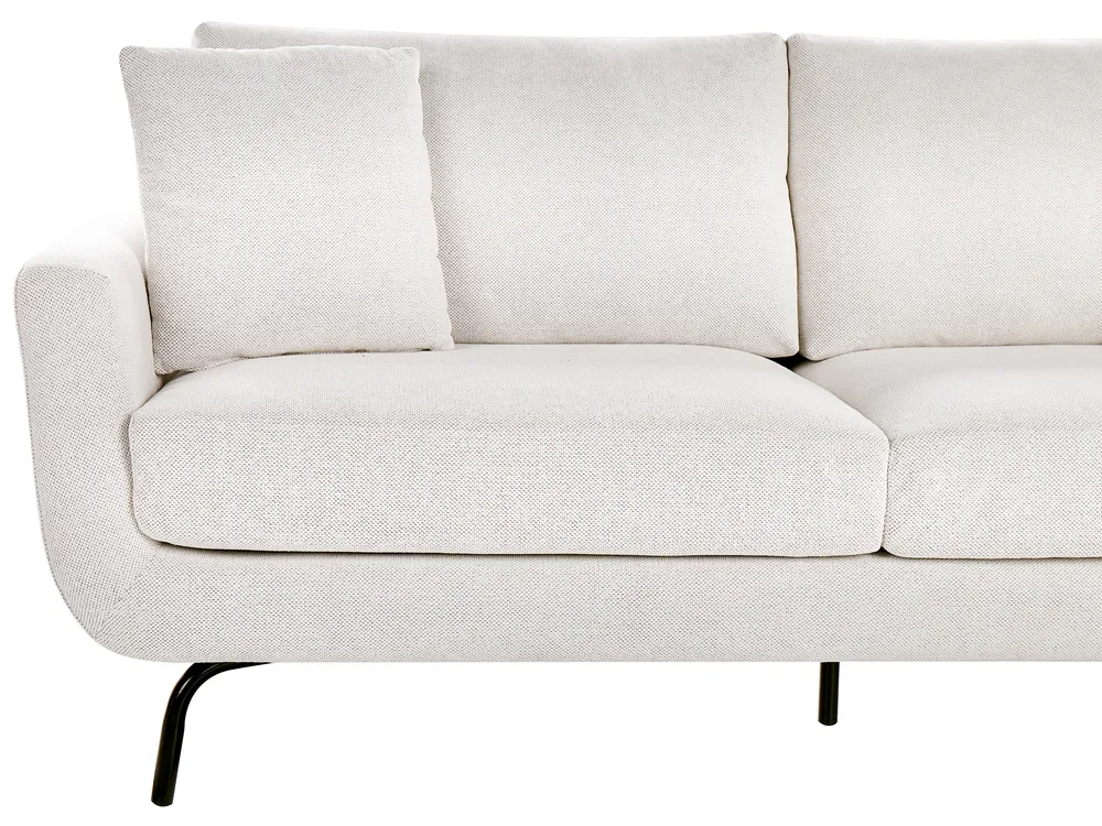 Sofa 3 Seater VESALA Fabric Off-White_950728