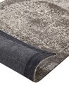 Teppich Baumwolle taupe 60 x 180 cm orientalisches Muster Kurzflor BEYKOZ_747524