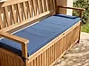 Bench Seat Pad Cushion SOVANA 148 x 45 cm Blue