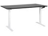 Bureau handmatig verstelbaar zwart/wit 160 x 72 cm DESTINES_898819