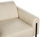3 Seater Fabric Sofa Beige ASKIM_917496