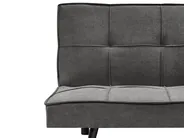Sofa Bed 3 Seater HASLE Fabric Dark Grey_951983