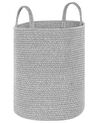 Conjunto de 2 cestas de algodón gris 39 cm SARYK_849428