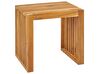 Conjunto de mesa y 6 taburetes de jardín de madera de acacia BELLANO_921994