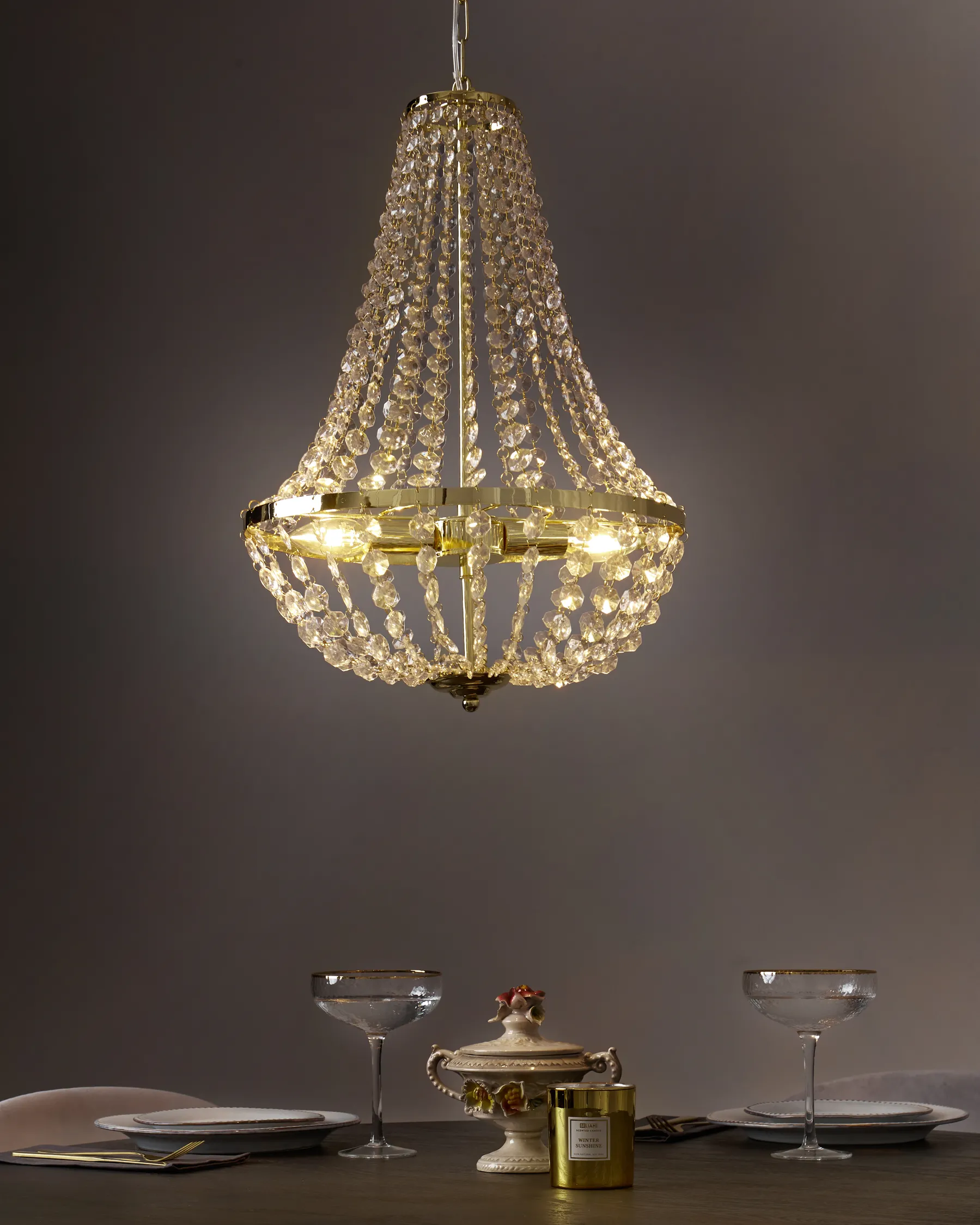 Lampadario DIAMANTE Metallo Oro_967932