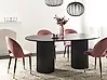 Dining Table SHERIDAN Black 180 cm 100 cm