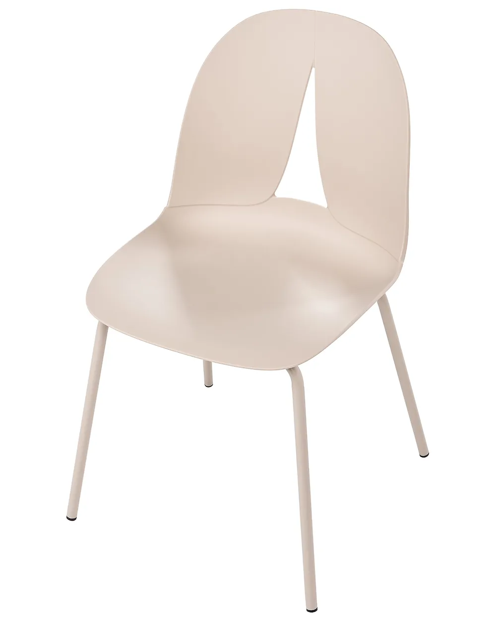 Lot de 2 chaises de jardin BOLGHERI Sans accoudoirs Beige_1188117