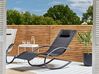 Steel Rocking Sun Lounger Black CARANO II_812661