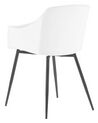 Lot de 2 chaises de salle à manger blanches FONDA_775261