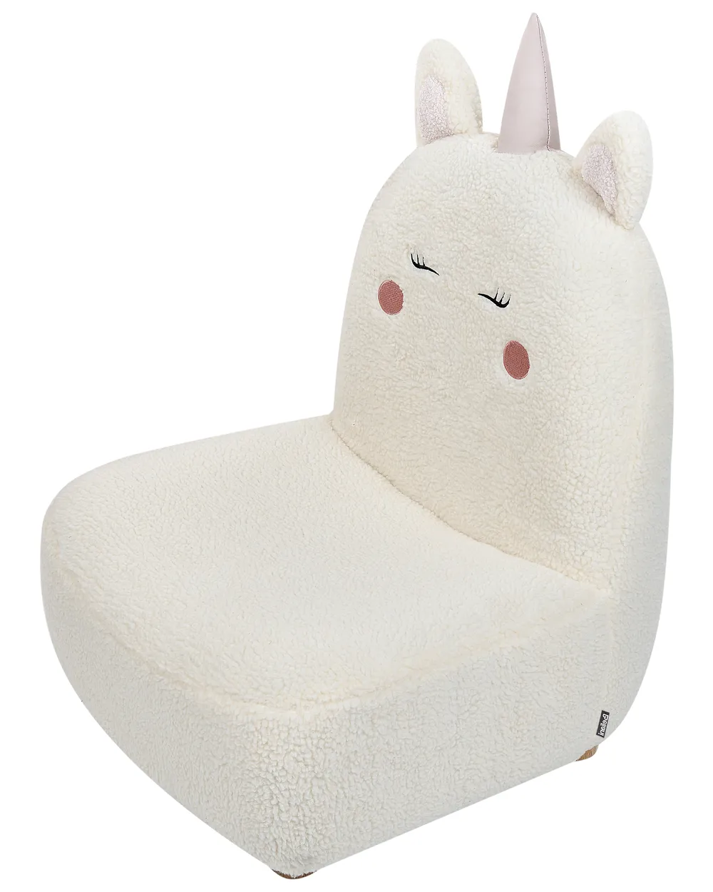 Kids Armchair Unicorn LULEA Boucle Off-White_886926