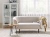 Sofa dwuosobowa tapicerowana beżowa LOEN_867497