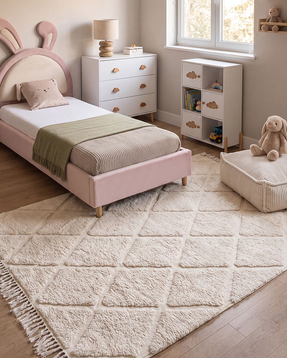 Tapis XELDEM  Beige clair 160 x 230 cm Coton