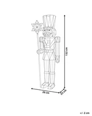 Gartendekoration LED KINNULA 152 cm Nussknacker Bunt_1175622