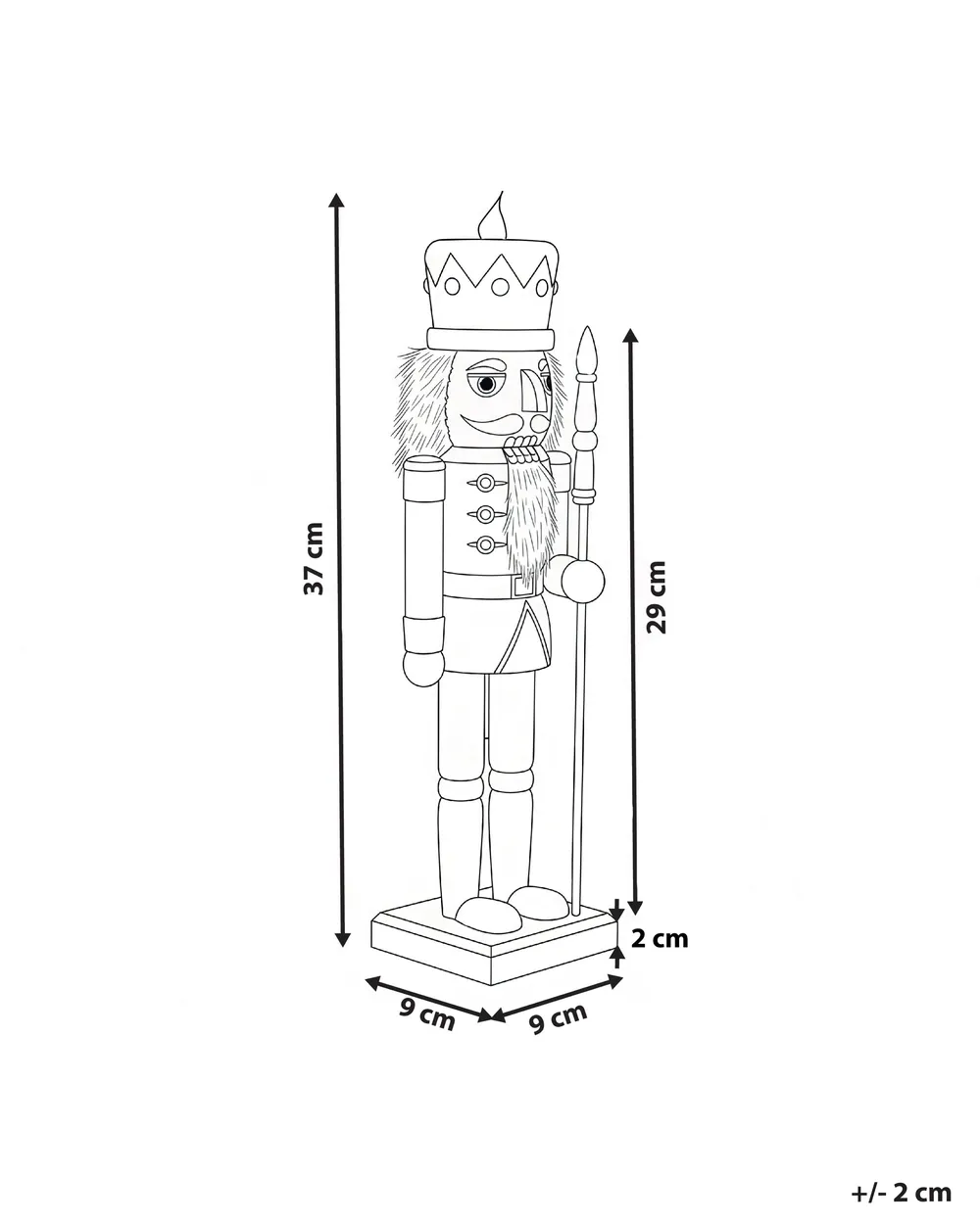 Figurine LJUNGAN 37 cm Nutcracker White_1027106