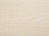 Bureau pliant 160 x 60 cm avec roulettes blanc et bois clair BENDI_922337
