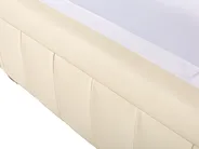 Sofa 3 Seater CHESTERFIELD Leather Light Beige_539680