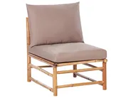Garden Lounge Set with Table 6 Seater CERRETO Bamboo Taupe_908950