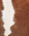 Tapis en peau de vache 3-4 m² marron et blanc NASQU_815802