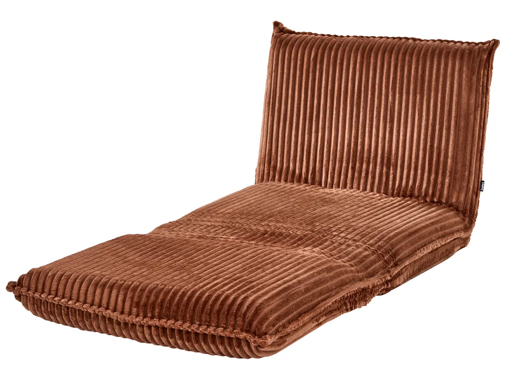 Single Sofa Bed LYSEKIL Corduroy Golden Brown_1043311