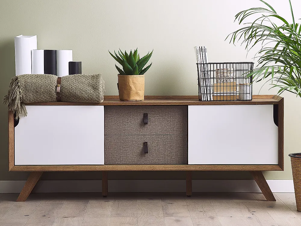 TV Stand ACTON Brown/ White_1187311