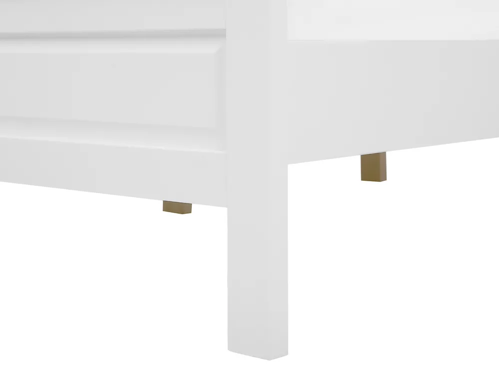 Bed Pine Wood OLIVET 160 x 200 cm (EU King Size) White_773826