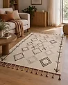 Rug CORUM Beige 140 x 200 cm Cotton