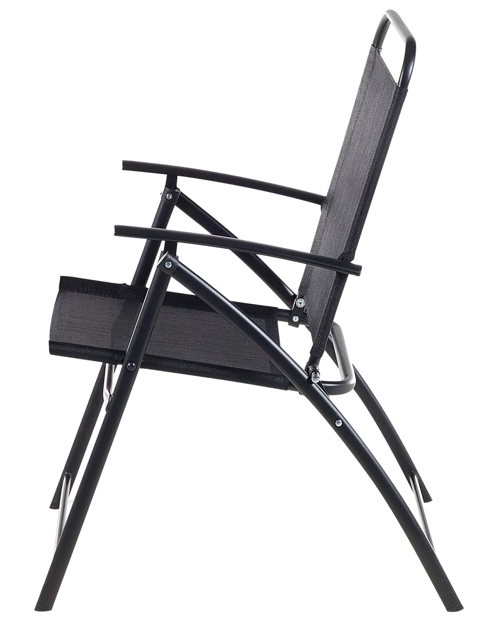 Set of 6 Garden Chairs LIVO Metal Black_772158