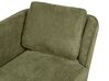 Chaise longue de tela verde oscuro derecho ARTHEZE _930146