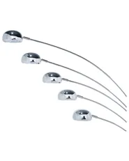Floor Lamp FLINDERS Adjustable Metal Silver_695284