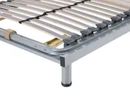 Manually Adjustable Bed Frame RESPITE 90 x 200 cm (EU Single) Silver_752114