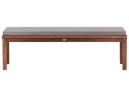 Garden Bench with Cushion TUSCANIA 160 cm Eucalyptus Wood Grey_1153829